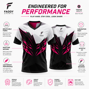 Maillot d'e-sport personnalisé par sublimation, uniforme d'équipe de jeu professionnel, respirant, séchage rapide, t-shirt d'e-sport pour homme, créez votre propre tenue d'équipe - Product Image 5