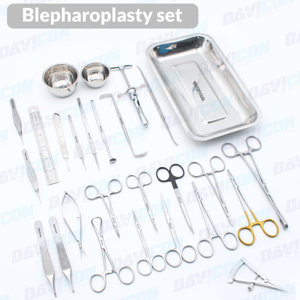 DAVICON ENTERPRISES Juego de Blefaroplastia de Acero Inoxidable Alemán, Kit de Instrumentos Quirúrgicos Cosméticos de Plástico Premium para Cirugía de Párpados, Tungsteno - Product Image 3