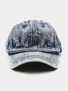 Gorra Oversize Desgastada Estilo Streetwear Lavada Unisex de Perfil Bajo Proveedor OEM Gorra de Béisbol Desgastada para Skater - Product Image 1