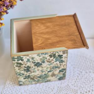 Caja de pañuelos de madera ecológica impresa, caja de pañuelos de madera natural impresa para una vida sostenible, caja de accesorios al por mayor - Product Image 4