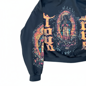 Sudadera con capucha para hombre, personalizada, estilo vintage, con cremallera, estampada, de 500 g/m², lavado ácido, 100% algodón, forro polar de 450 g/m² - Product Image 5