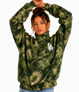 Custom Logo Women's Oversized Crewneck Hoodie Mock Neck Sweatshirt Bulk Wholesale Manufacturer - Product Image 1
