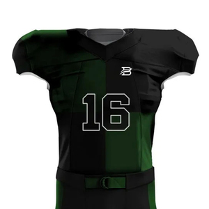 Uniforme Deportivo Ligero y Cómodo, Jersey de Fútbol Negro y Verde con Número 16, Impresión por Sublimación - Product Image 4