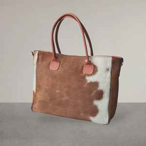 Bolso Tote de Cuero Genuino Hecho a Mano de Primera Calidad, Bolso de Hombro de Moda para Mujer con Cremallera, Color y Logotipo Personalizables LHTB-0072 - Product Image 4