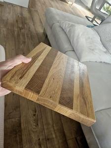 Tabla de Cortar Rectangular de Acacia Hecha a Mano, Tabla de Cocina Resistente para Verduras, Frutas, Carne, Preparación de Alimentos, Apta para Lavavajillas - Product Image 3