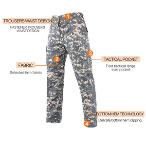 Ensemble de vêtements de chasse respirants sur mesure, uniforme tactique, tenue de chasse pour hommes, chemise à manches longues, camouflage - Product Image 6