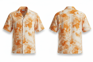 Camisa de Vestir de Manga Corta con Estampado Tie-Dye Personalizado de Alta Calidad, Estilo Urbano, Casual, para Verano, con Botones, para la Playa, para Fiestas - Product Image 4