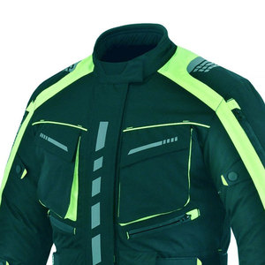 Veste en Cordura ultra-résistante, coupe-vent, équipement de motard, vêtements de la série Elite, protection CE niveau 2, veste en Cordura pour l'extérieur - Product Image 3
