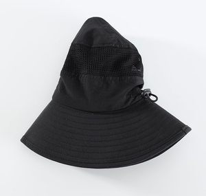 Chapeau Bob Unisexe Noir en Maille Respirante avec Sangle Réglable pour Adultes – Idéal pour l'Extérieur et l'Été - Product Image 2