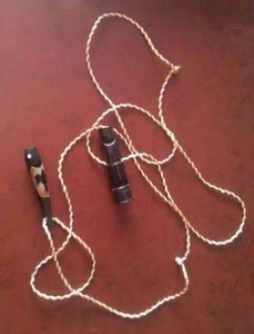 Buffalo Horn Whistle for Pets | Handmade Eco-Friendly Rustic Animal Training Whistle High Quality - Product Image 2
