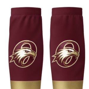 Men Maroon Gold Hockey <b>Socks</b> Polyester Athletic Sports <b>Socks</b> Team Match Uniform <b>Long</b> <b>Socks</b> Training Wear Performance Clothing - Product Image 6