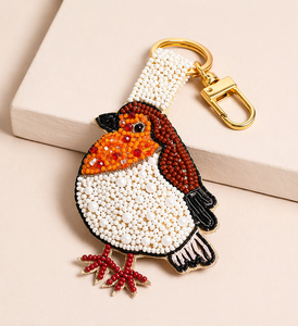 Modern Embraided Bird Beadwork Keychain Lightweight Keyring <b>Custom</b> charm For <b>Keys</b> Bag Gifting Fashion <b>Key</b> Holder Statement Piece - Product Image 1