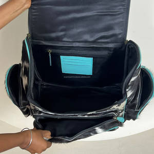 New Arrival Cowhide Leather with Boot Stitch <b>Backpack</b> Purse Handmade Tooled Flap Women Travel <b>School</b> Fashion <b>Backpack</b> Wholesale - Product Image 6