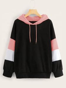 Sweat-shirt unisexe à manches longues, en coton noir, vêtements d'hiver personnalisés brodés, OEM, nouvelle collection - Product Image 3