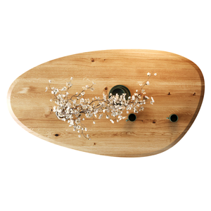 Modern Industrial Handcrafted Of Premium <b>Oak</b>, Acacia, Mango, Teak Wood Oval <b>Top</b> & Unique Design Metal Base Kitchen Dining <b>Table</b> - Product Image 4