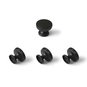 Long-lasting Zinc Alloy <b>Hardware</b> Materials Round Cabinet Knob Transitional Drawer Handle Bronze Pull for <b>Kitchen</b> Cupboard Vanity - Product Image 3