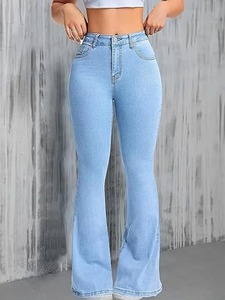 Regular Fit <b>Boot</b> Cut Jeans Relaxed Taper Extreme Taper Loose Taper Stacked Stacking Denim Puddle Horseshoe Mid Waist Vintage - Product Image 4
