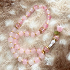 Rosario Religioso de Resina Turquesa con Cuentas de Resina Natural Ecológicas Hechas a Mano, Accesorios de Oración Personalizables - Product Image 2