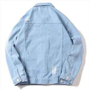Factory Manufacture New Arrival Long Sleeve Men Jeans Jacket Customized Wholesale Prices Denim Jacket - Product Image 3