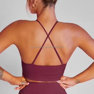 Haro Sports Women's Breathable Sports Bra Adjustable Straps Anti-Sweat Shockproof Padded Polyester/Cotton Plus Size Reversible - Product Image 2