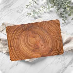 Planche à découper carrée en bois massif personnalisée avec poignée, épaisseur 1,5 cm, écologique, compatible lave-vaisselle, bloc de boucher pour cuisine - Product Image 3