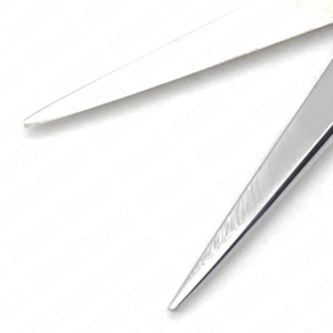 Ciseaux de coiffure de qualité supérieure en acier inoxydable, ciseaux de barbier avec inserts pour doigts en argent amovibles pour les professionnels - Product Image 3