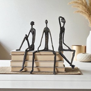 Sculptures en métal de décoration moderne, art contemporain, figurines pour salon, bureau, hall d'hôtel, jardin, décoration de la maison - Product Image 1