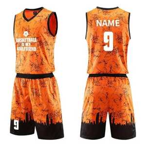 Customized Reversible Basketball Shorts Jerseys Set Premium Quality Men's Sports Uniform Breathable Printed by OEM ODM - Product Image 5