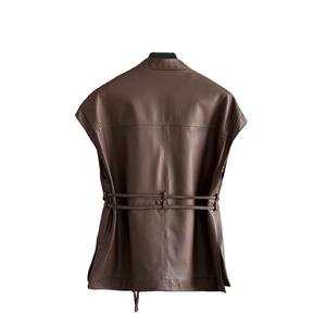 Genuine leather Women's <b>Waistcoat</b> - Product Image 3