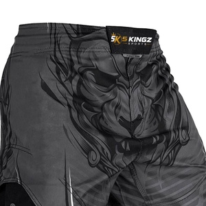 Shorts de compression MMA personnalisés en Spandex/Polyester avec impression par sublimation, design de logo, légers, respirants, coupe classique - Product Image 4