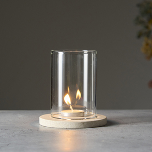 Vente en gros de bougeoirs ronds en verre soufflé à la main pour bougies chauffe-plat, décoration de Noël, élégant accent décoratif pour la maison, collection de cadeaux, fournisseur - Product Image 2