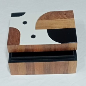 Posavasos Cuadrado Moderno Reutilizable de Madera de Calidad Superior TIME 2 DECOR para Restaurante, Posavasos Elegante con Logotipo Personalizado por Exportador - Product Image 3