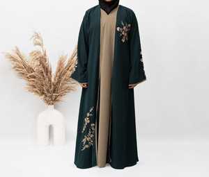 Offre Spéciale : Abaya Traditionnelle Islamique Légère pour Femme, Style Dubaï, Turc, Saoudien, en Polyester Respirant, Longueur Cheville, Idéale pour l'Aïd et le Printemps - Product Image 6