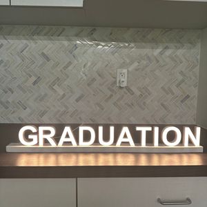 Lettere Luminose a LED con Dimmer Touch, Insegna Magnetica per Feste e Decorazioni Domestiche - GRADUATION - Product Image 2