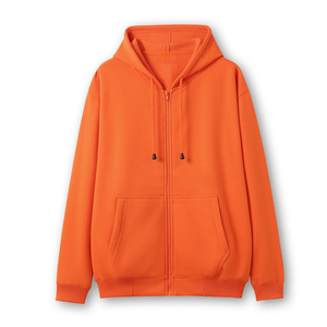 Sudadera con capucha de invierno para hombre, personalizada, con cremallera completa, bordada, de algodón grueso y forro polar, OEM ODM, estilo urbano, oversize, ecológica - Product Image 6