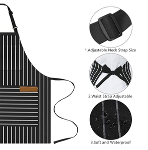 Nuevos Delantales de Cocina de Lona Personalizados al por Mayor 2026, Elegantes, de Alta Calidad, Profesionales, Personalizables para el Hogar, Repostería, Restaurantes y Bares - Product Image 3