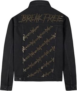 Veste en jean d'hiver pour homme, 100 % coton, respirante, écologique, séchage rapide, 280 g, pour l'extérieur, avec logo personnalisé, vente en gros, haute qualité - Product Image 2