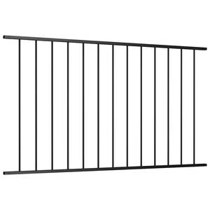 Panel de Cerca de Acero con Recubrimiento de Polvo Negro de 5.4 pies x 4.1 pies, Producto de Estructuras de Acero - Product Image 2