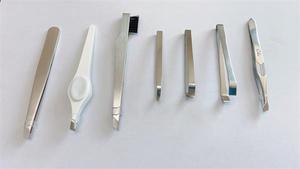 Pince à épiler pour sourcils, en acier inoxydable, pour l'épilation, pinces à faux cils, pinces à barbe, à bords inclinés - Product Image 6