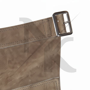 Delantal de Herrador de Cuero Genuino de Alta Calidad, Cinturón Ajustable, Delantales de Gamuza Resistentes para Herradores, Soldadura y Herraje - Product Image 4