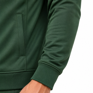 Custom Men Tracksuit Wholesale Two Piece Sportswear Set Embroidered Logo <b>Zip</b> <b>Up</b> <b>Jacket</b> Jogger Pants Manufacturer Gym Apparel OEM - Product Image 5