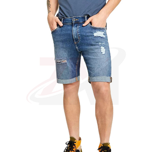 Custom Men Regular Fit Plain Denim Shorts Premium <b>Jean</b> Shorts Wholesale Factory Production Summer Style 100% Cotton - Product Image 1