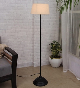 Lampe de sol de luxe en coton kaki style Midwest avec base métallique, OEM ODM, faible MOQ, prix d'usine, vente en gros, approvisionnement en vrac - Product Image 6
