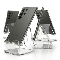 Support de téléphone portable moderne en acrylique transparent personnalisé, écologique, réglable, pour tablette, utilisation au détail