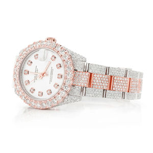 Reloj Iced Out de Moissanita con Diamantes VVS, Estilo Hip Hop, Acero Inoxidable Premium, Cuarzo, Correa de 20mm, Esfera de Cristal, Joyería de Moda - Product Image 2