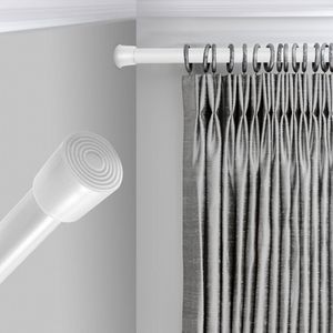 Barra de Cortina Resistente de Acero al Carbono con Resorte, Antideslizante, de 30-50 cm/11.8-19.7 pulgadas, Instalación sin Herramientas, para Cortinas de Ducha - Product Image 2