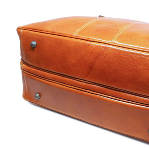 Sacs de voyage en cuir de vachette de style décontracté à prix de gros, sacs de voyage en cuir véritable de qualité supérieure avec logo personnalisé - Product Image 4