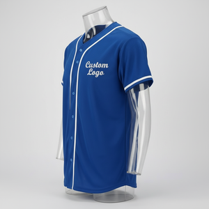 Camiseta de Béisbol 100% Poliéster 180GSM Transpirable con Estampado Personalizable, Manga Corta, Cuello en V, Logotipo del Equipo Bordado Personalizado - Product Image 3