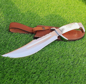 Couteau de chasse artisanal en acier inoxydable à pointe tombante, couteau de survie fixe pour le camping en plein air et le bushcraft, fabricant OEM ODM en gros, garantie 3 ans - Product Image 2