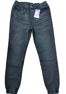 กางเกงยีนส์ขายาวสำหรับเด็กผู้ชายกางเกงยีนส์ขายาวเอวยางยืดแบบลำลอง - Product Image 2